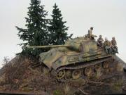Pz.Kpfw. V Panther Ausf. G 1.SS-Panzer Division Leibstandarte SS Adolf Hitler Kampfgruppe Peiper – Unternehmen Wacht am Rhein Ardennes. December 1944